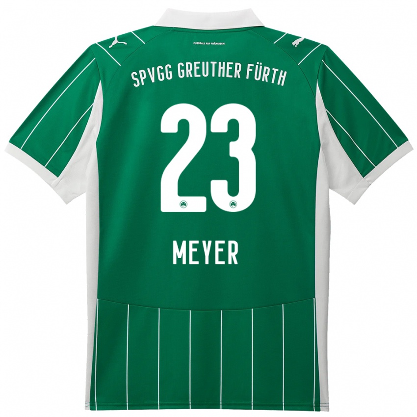 גברים Max Meyer #23 ירוק לבן הרחק ג'רזי 2025/26 חולצה קצרה