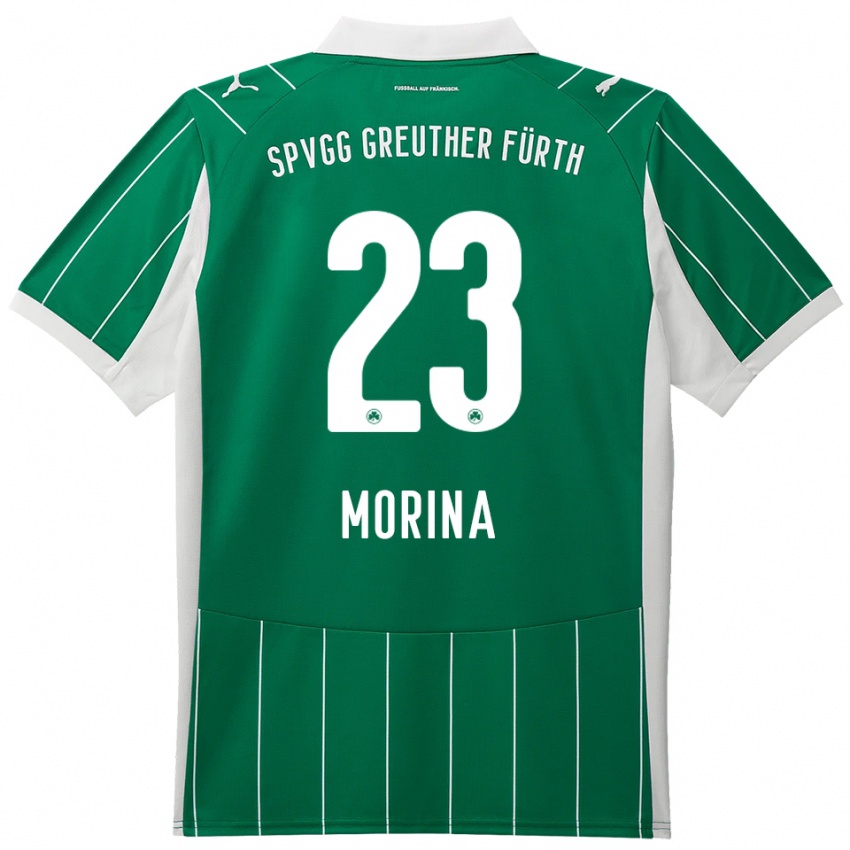 גברים דיון מורינה #23 ירוק לבן הרחק ג'רזי 2025/26 חולצה קצרה