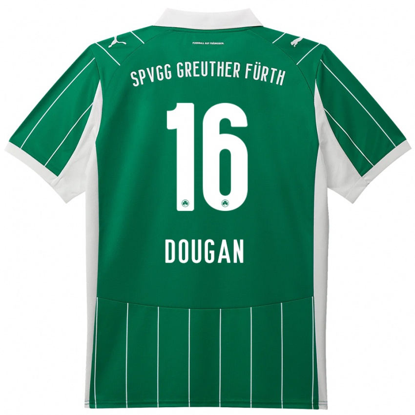 גברים כילן דוגן #16 ירוק לבן הרחק ג'רזי 2025/26 חולצה קצרה