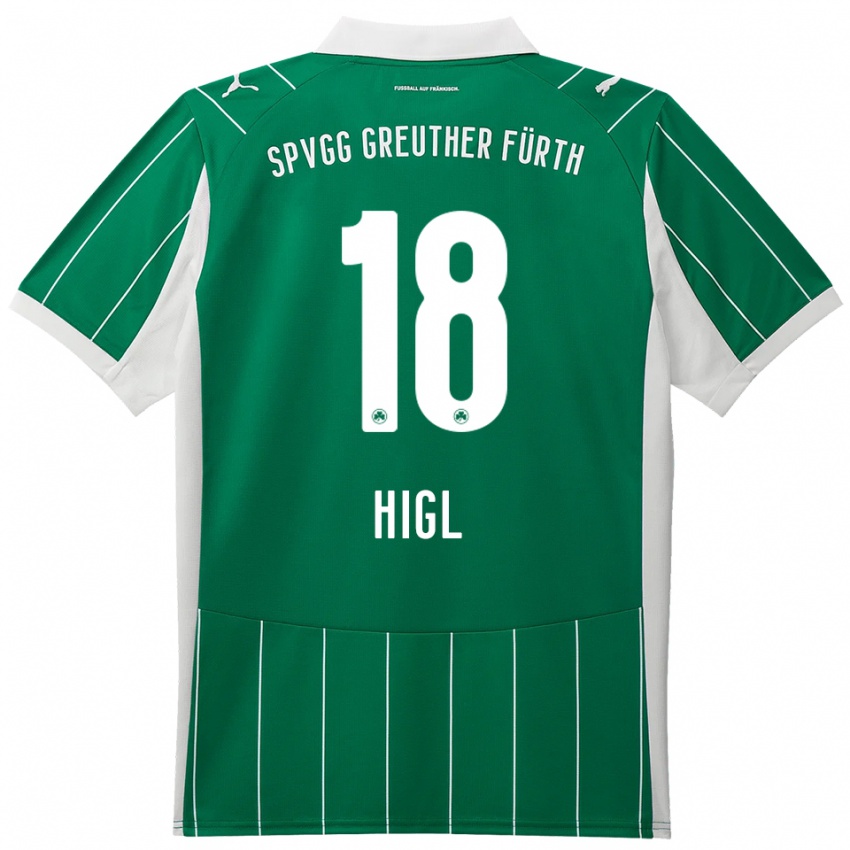 גברים פליקס היגל #18 ירוק לבן הרחק ג'רזי 2025/26 חולצה קצרה