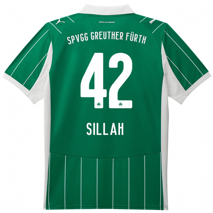 גברים עומאר סילה #42 ירוק לבן הרחק ג'רזי 2025/26 חולצה קצרה