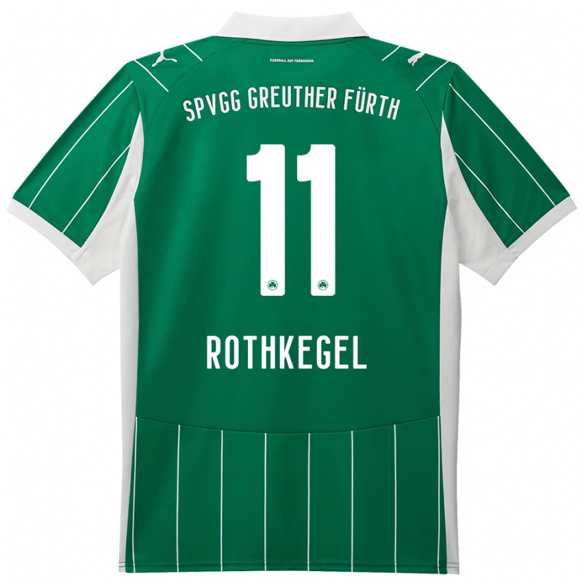 גברים הנרי רוטקגל #11 ירוק לבן הרחק ג'רזי 2025/26 חולצה קצרה