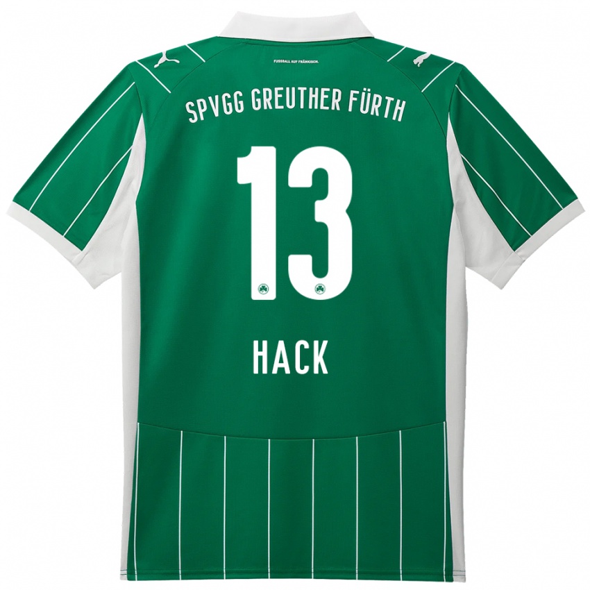 גברים פיליפ האק #13 ירוק לבן הרחק ג'רזי 2025/26 חולצה קצרה