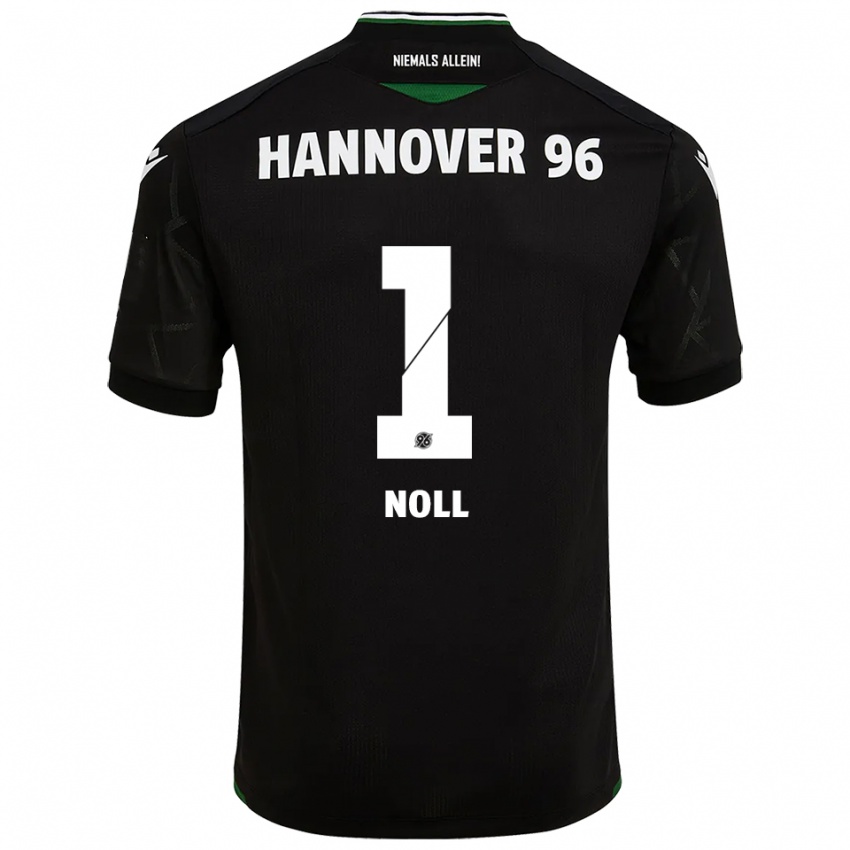 גברים Nahuel Noll #1 שחור ירוק הרחק ג'רזי 2025/26 חולצה קצרה