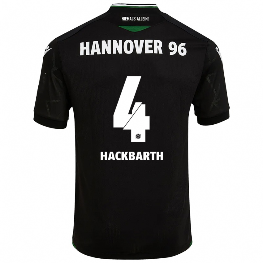 גברים Celina Hackbarth #4 שחור ירוק הרחק ג'רזי 2025/26 חולצה קצרה