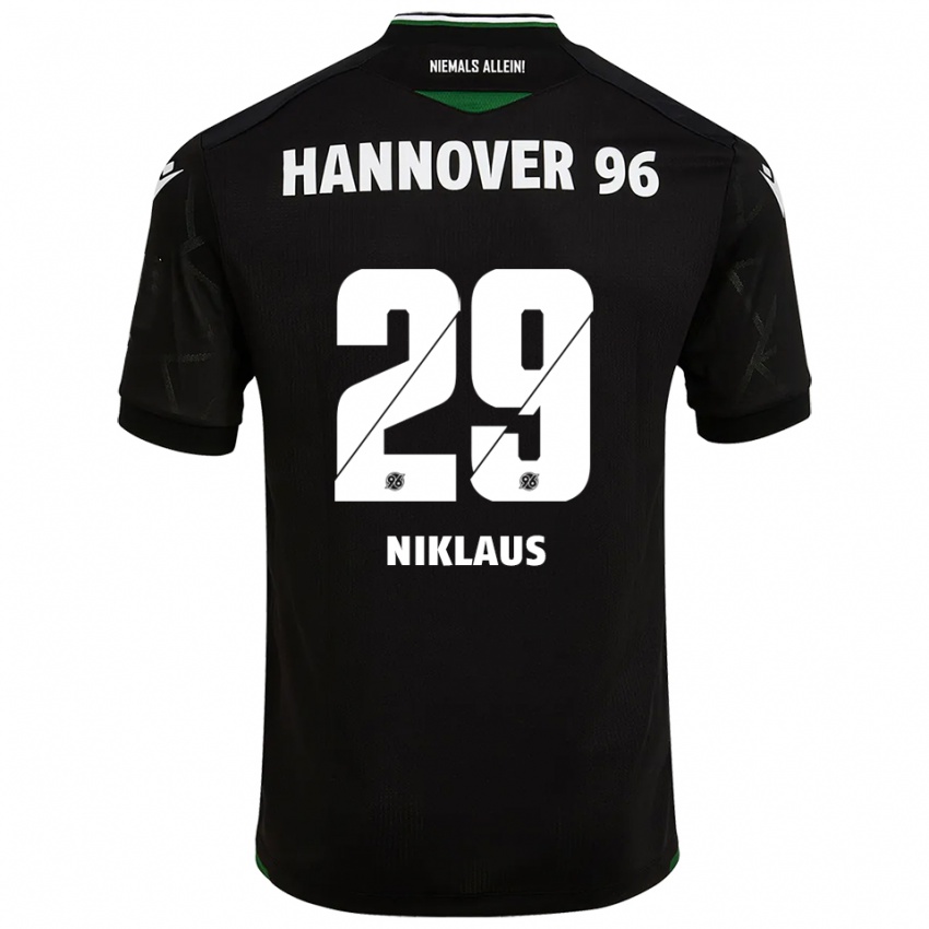 גברים ג׳רמי ניקלאוס #29 שחור ירוק הרחק ג'רזי 2025/26 חולצה קצרה