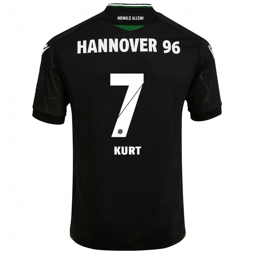 גברים Taycan Kurt #7 שחור ירוק הרחק ג'רזי 2025/26 חולצה קצרה