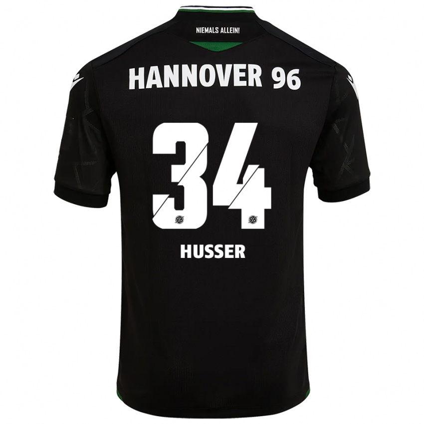 גברים דניס האסר #34 שחור ירוק הרחק ג'רזי 2025/26 חולצה קצרה