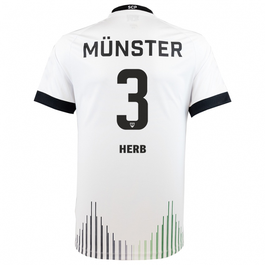 גברים Lukas Herb #3 לבן שחור הרחק ג'רזי 2025/26 חולצה קצרה