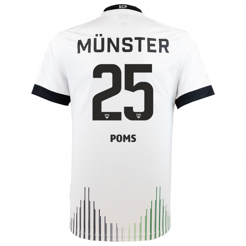 גברים מלווין קיאנו פאמס #25 לבן שחור הרחק ג'רזי 2025/26 חולצה קצרה