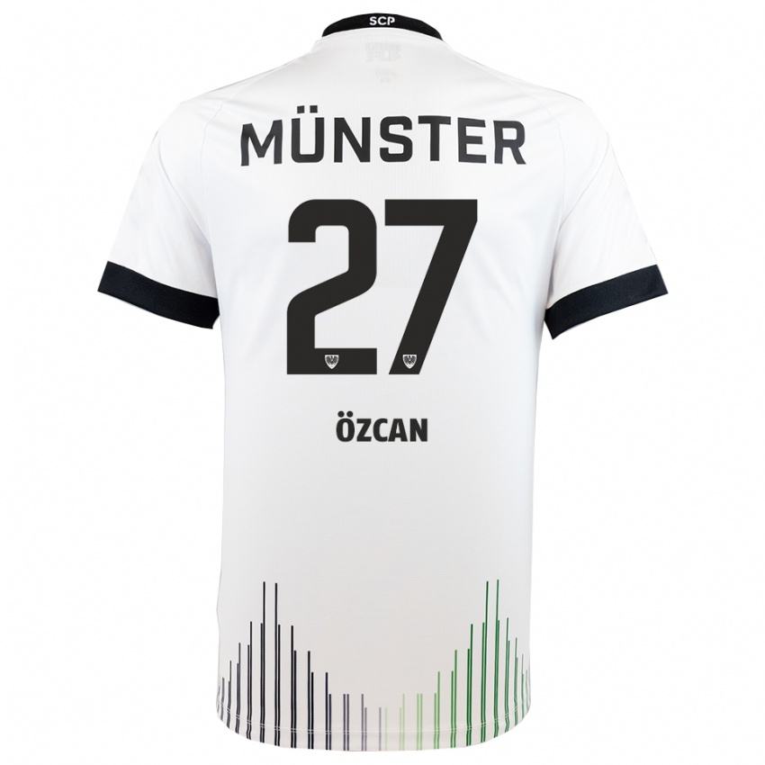 גברים Kenan Özcan #27 לבן שחור הרחק ג'רזי 2025/26 חולצה קצרה