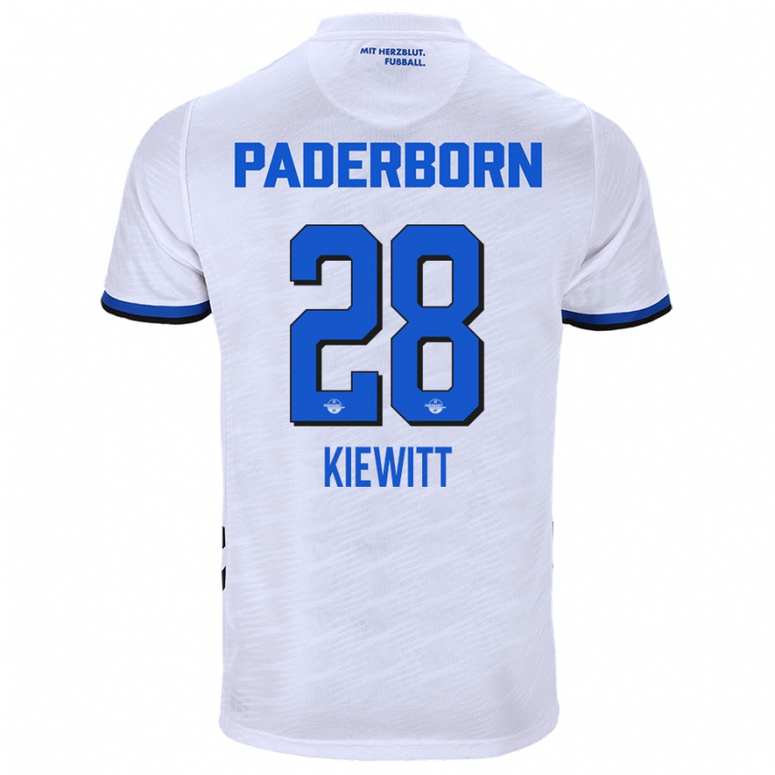 גברים לוקס מאוריס קיוויט #28 לבן כחול הרחק ג'רזי 2025/26 חולצה קצרה