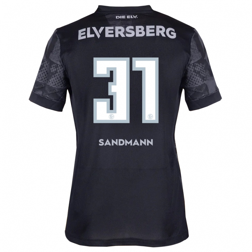 גברים אמנדה סאנדמן #31 שחור אפור הרחק ג'רזי 2025/26 חולצה קצרה