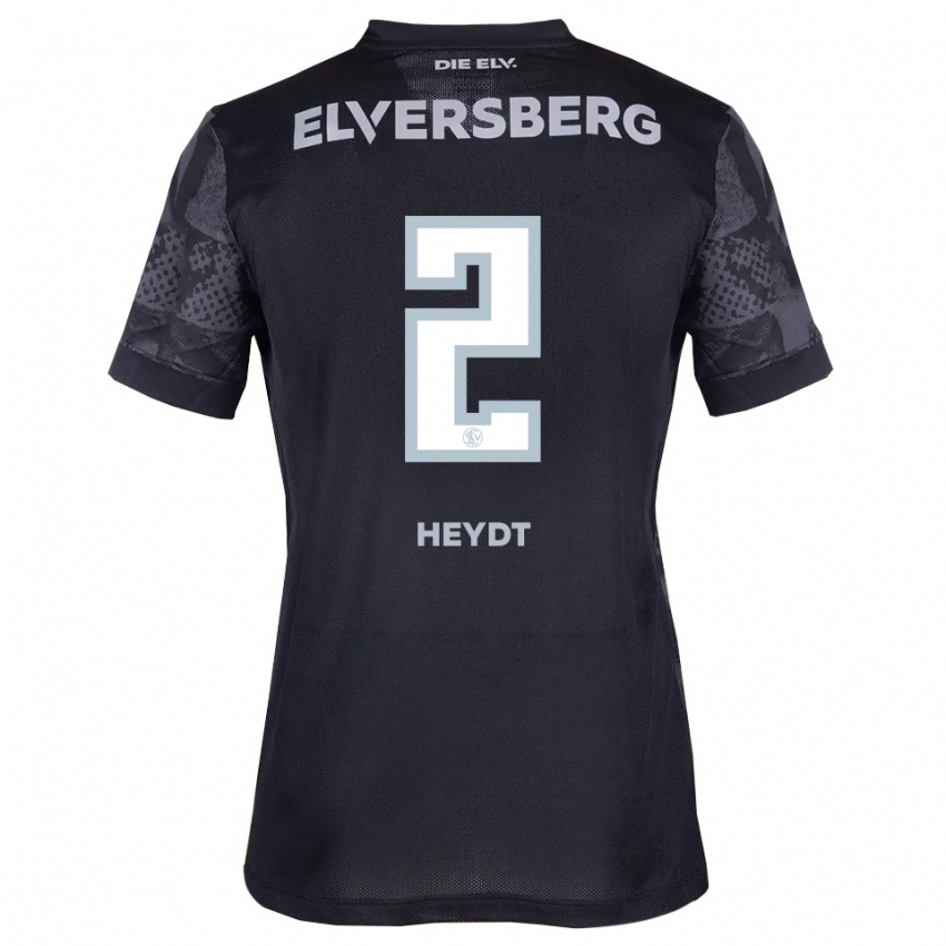 גברים רובין מרסל היידט #2 שחור אפור הרחק ג'רזי 2025/26 חולצה קצרה