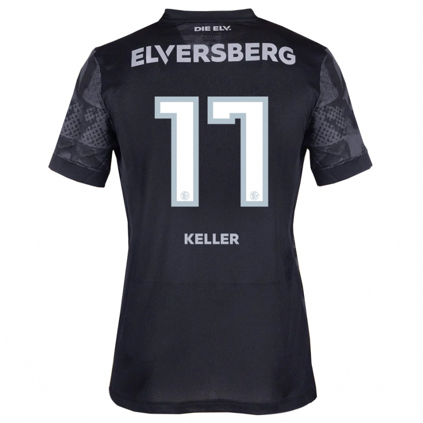 גברים Ina Keller #17 שחור אפור הרחק ג'רזי 2025/26 חולצה קצרה