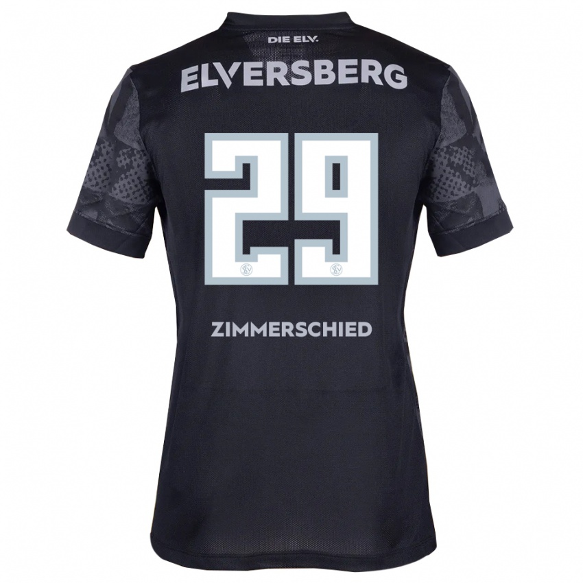 גברים טום צימרשיד #29 שחור אפור הרחק ג'רזי 2025/26 חולצה קצרה