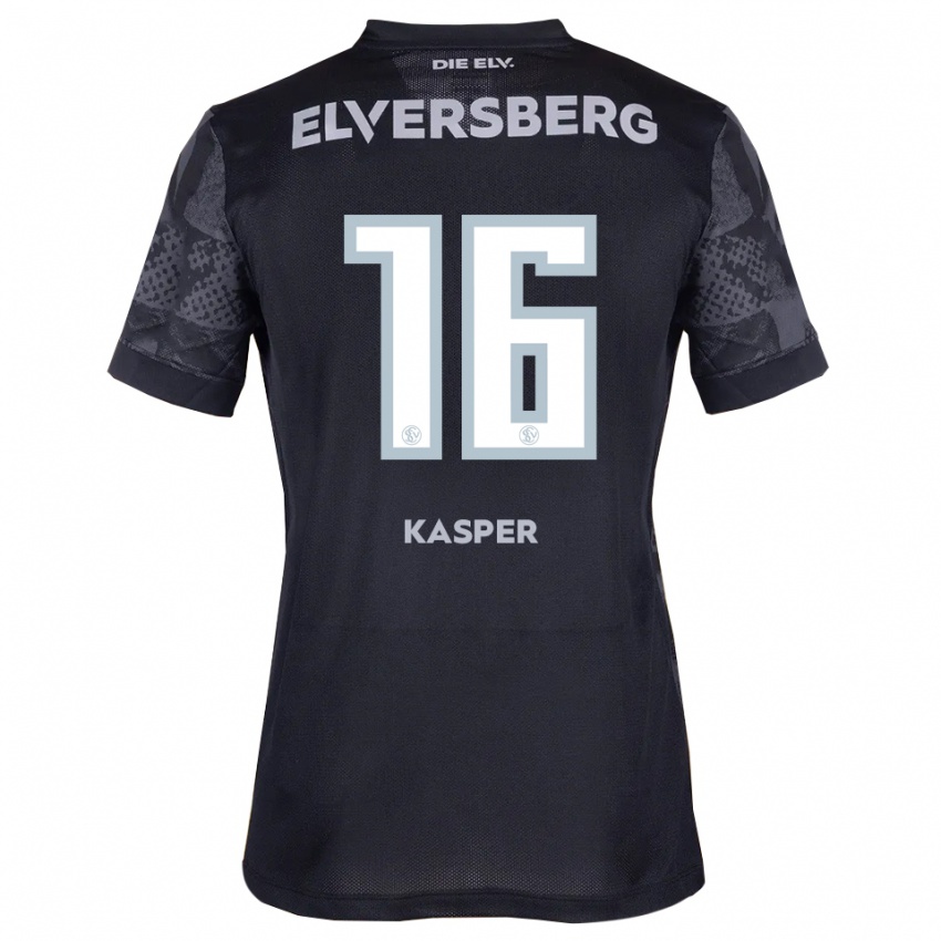 גברים מאתיס קספר #16 שחור אפור הרחק ג'רזי 2025/26 חולצה קצרה