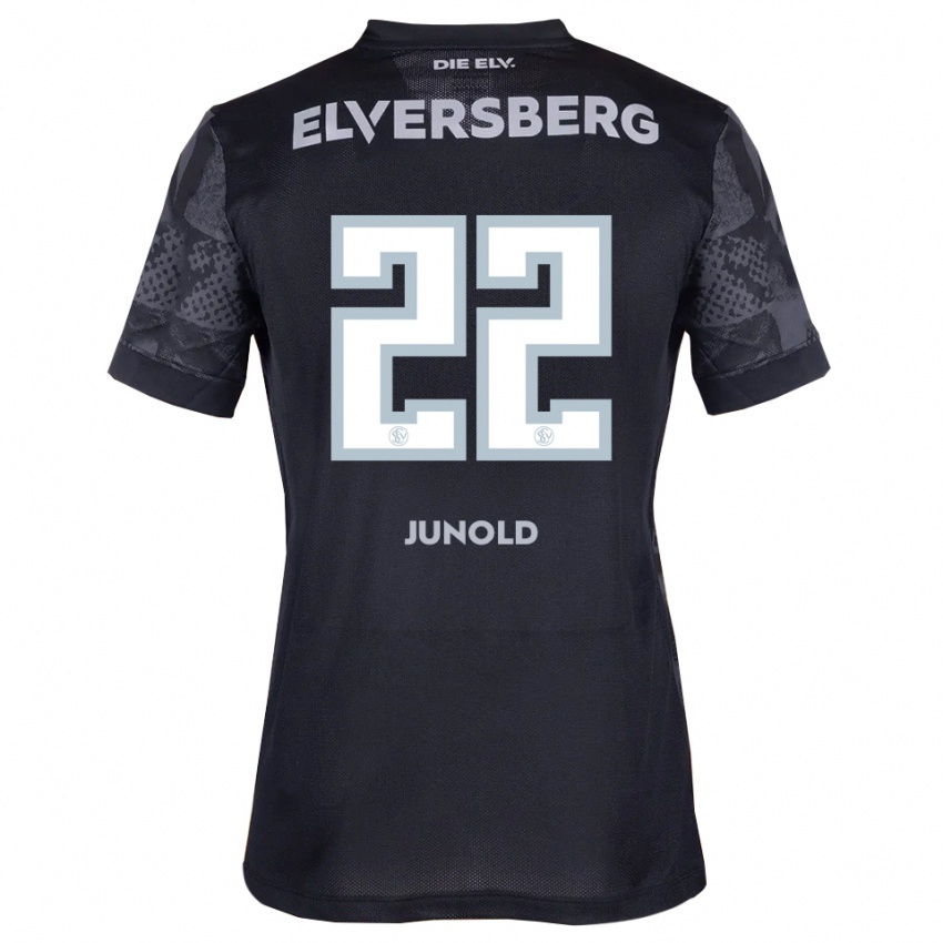 גברים אמה ג׳ונולד #22 שחור אפור הרחק ג'רזי 2025/26 חולצה קצרה