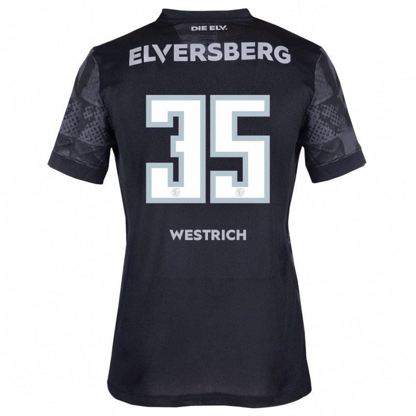 גברים לואי הנרי וסטריך #35 שחור אפור הרחק ג'רזי 2025/26 חולצה קצרה