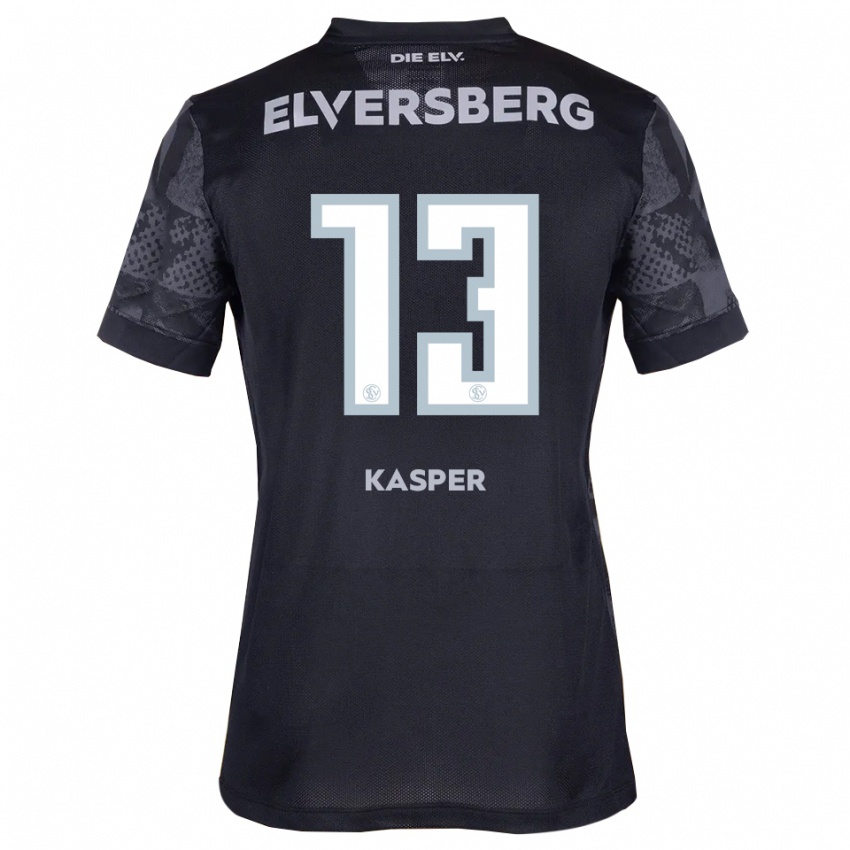 גברים Yannik Kasper #13 שחור אפור הרחק ג'רזי 2025/26 חולצה קצרה