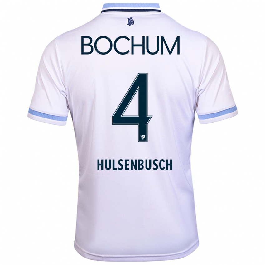 גברים דניאל הולנסבוש #4 לבן תכלת הרחק ג'רזי 2025/26 חולצה קצרה