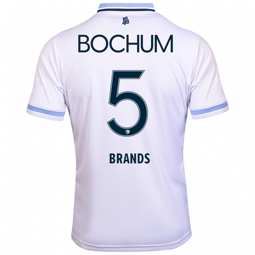 גברים Elias Brands #5 לבן תכלת הרחק ג'רזי 2025/26 חולצה קצרה