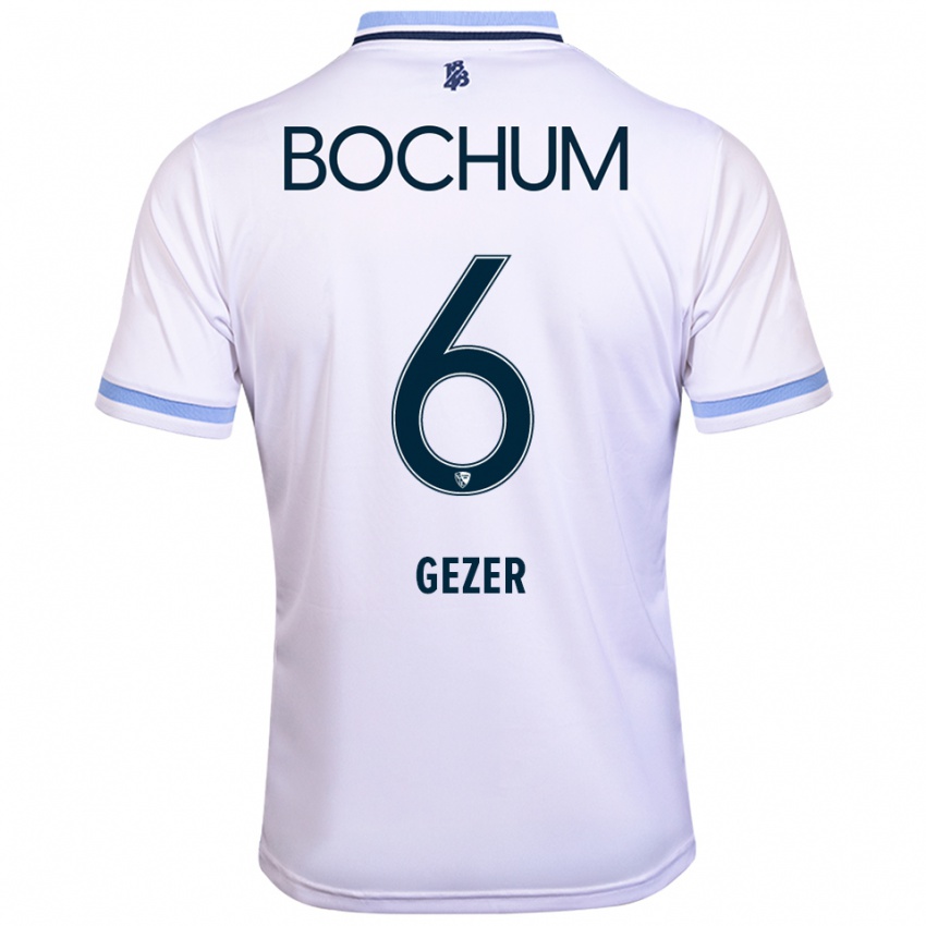 גברים ג׳ואל אבוזר גזר #6 לבן תכלת הרחק ג'רזי 2025/26 חולצה קצרה