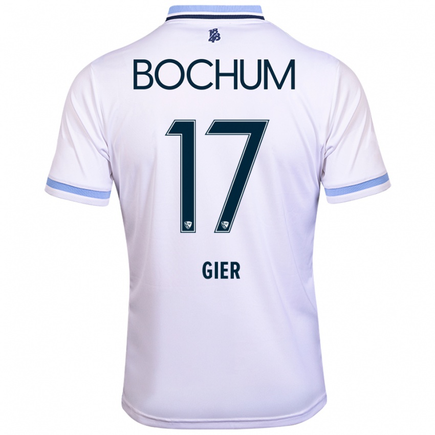 גברים מדלן גייר #17 לבן תכלת הרחק ג'רזי 2025/26 חולצה קצרה