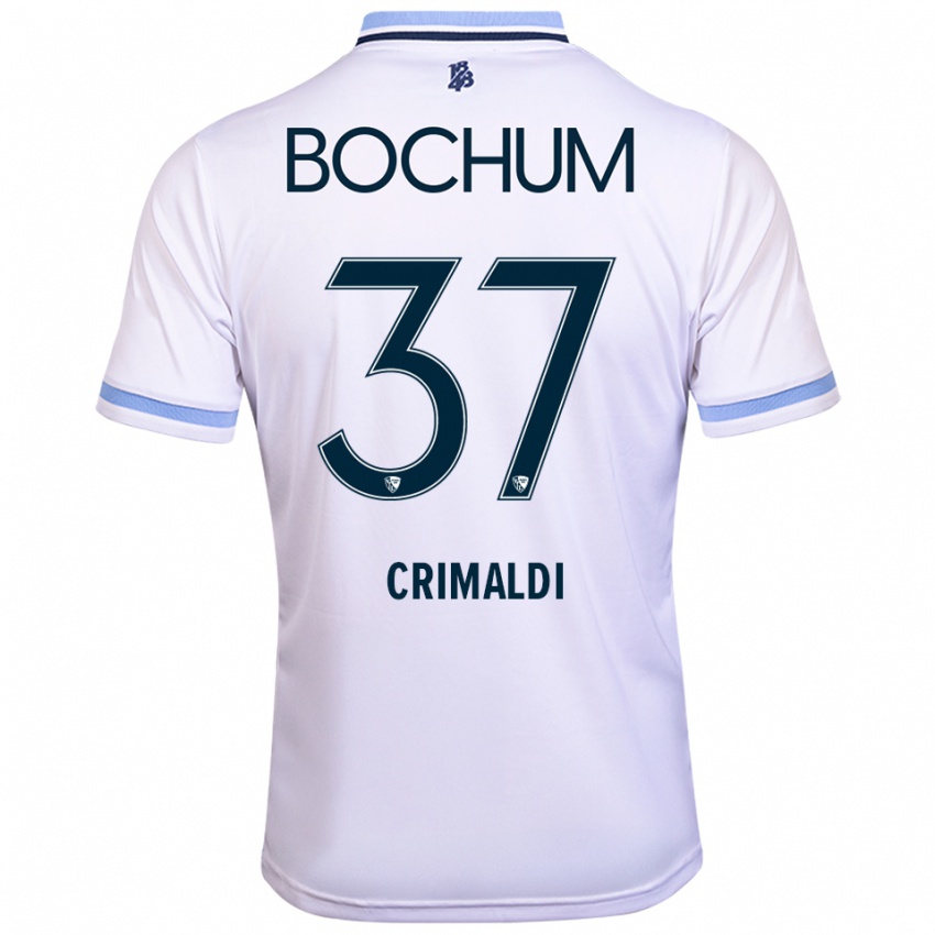 גברים אלסנדרו קרימלדי #37 לבן תכלת הרחק ג'רזי 2025/26 חולצה קצרה