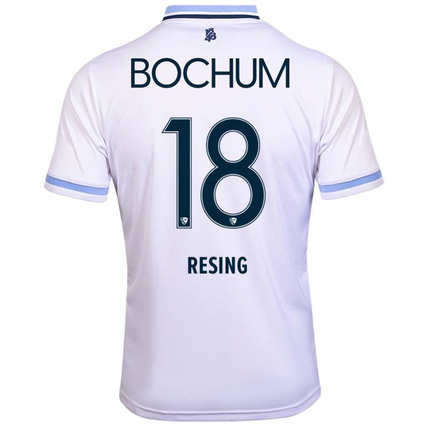 גברים Svea Resing #18 לבן תכלת הרחק ג'רזי 2025/26 חולצה קצרה