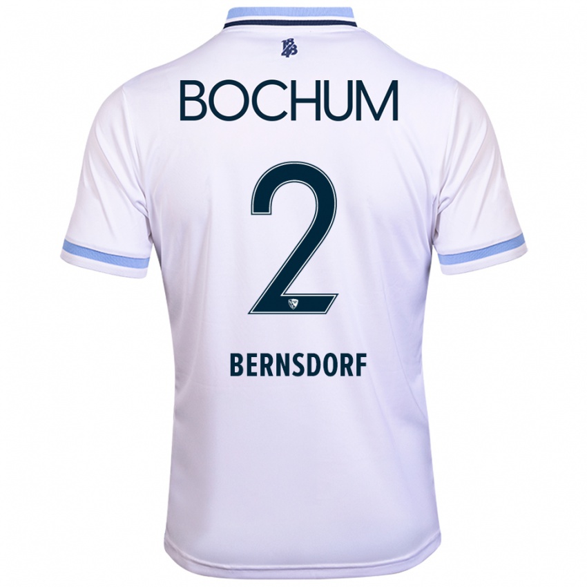 גברים לוקה לאון ברנסדורף #2 לבן תכלת הרחק ג'רזי 2025/26 חולצה קצרה