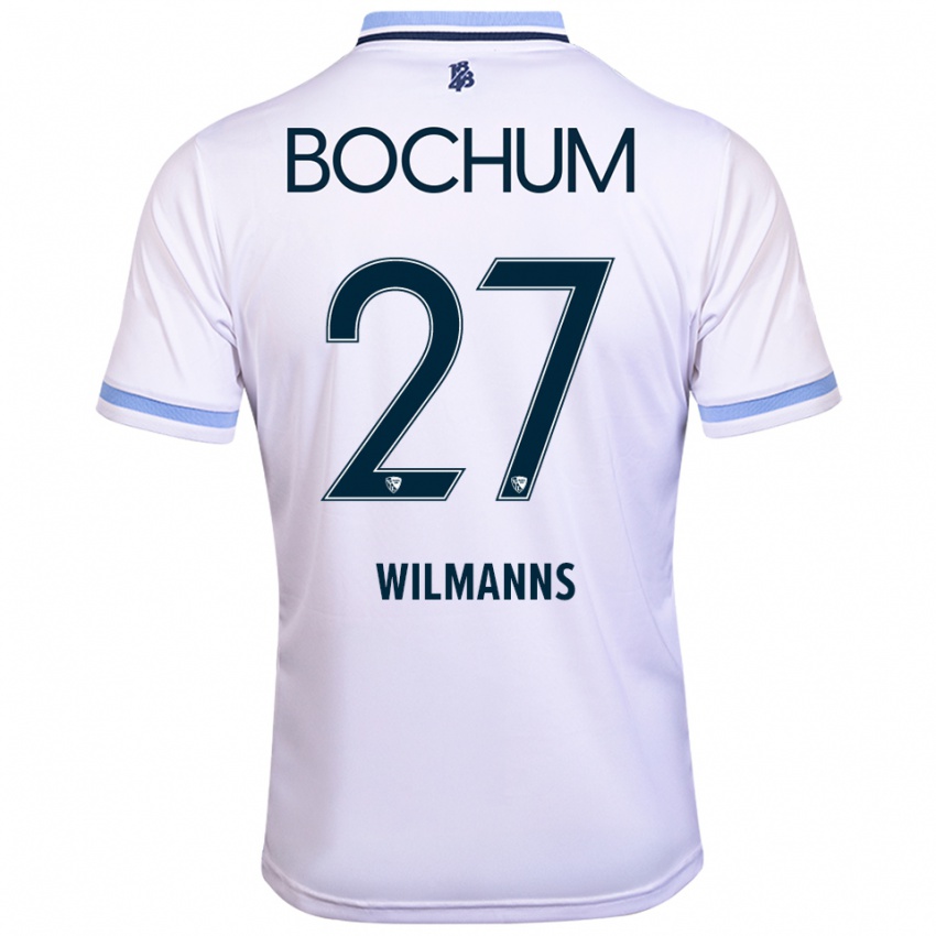 גברים Anjo Wilmanns #27 לבן תכלת הרחק ג'רזי 2025/26 חולצה קצרה