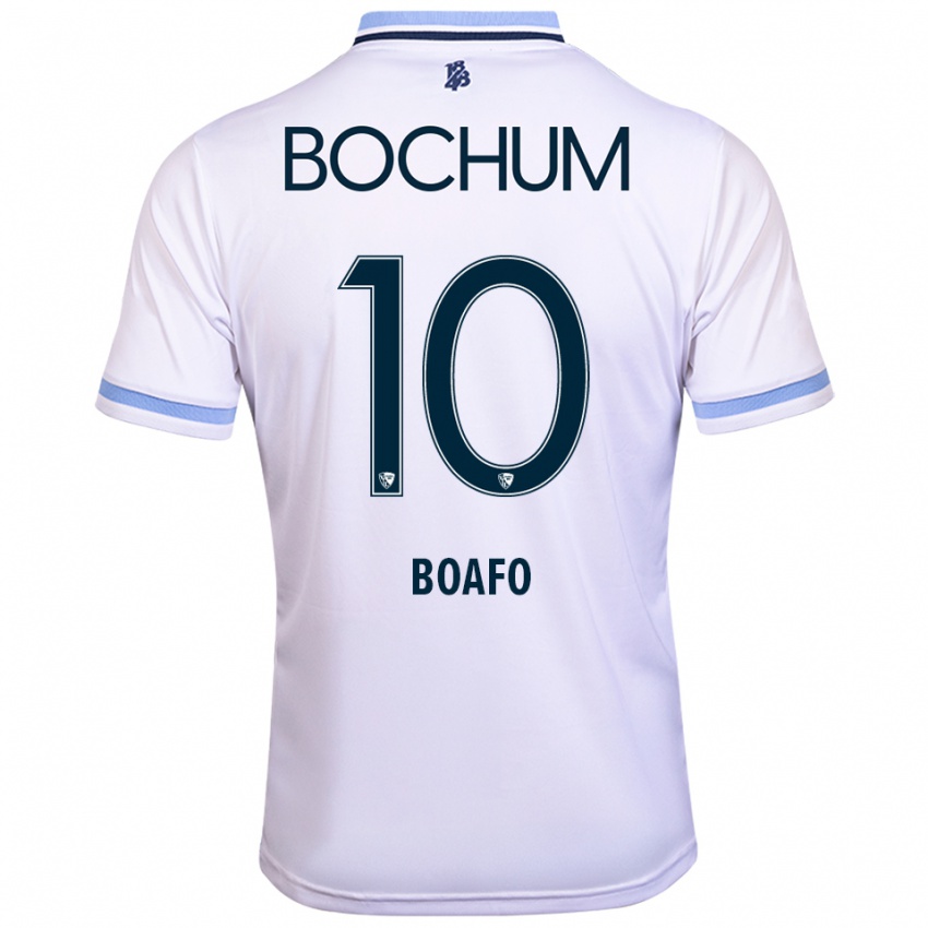 גברים Divine Boafo #10 לבן תכלת הרחק ג'רזי 2025/26 חולצה קצרה