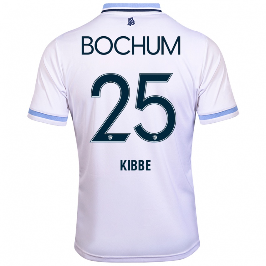 גברים Jaden Kibbe #25 לבן תכלת הרחק ג'רזי 2025/26 חולצה קצרה