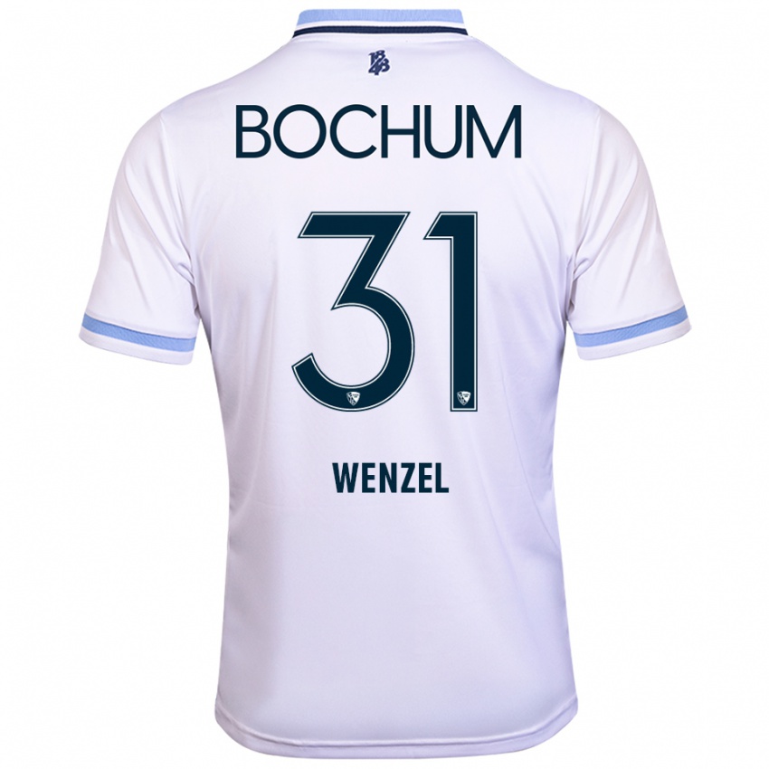 גברים Franziska Wenzel #31 לבן תכלת הרחק ג'רזי 2025/26 חולצה קצרה