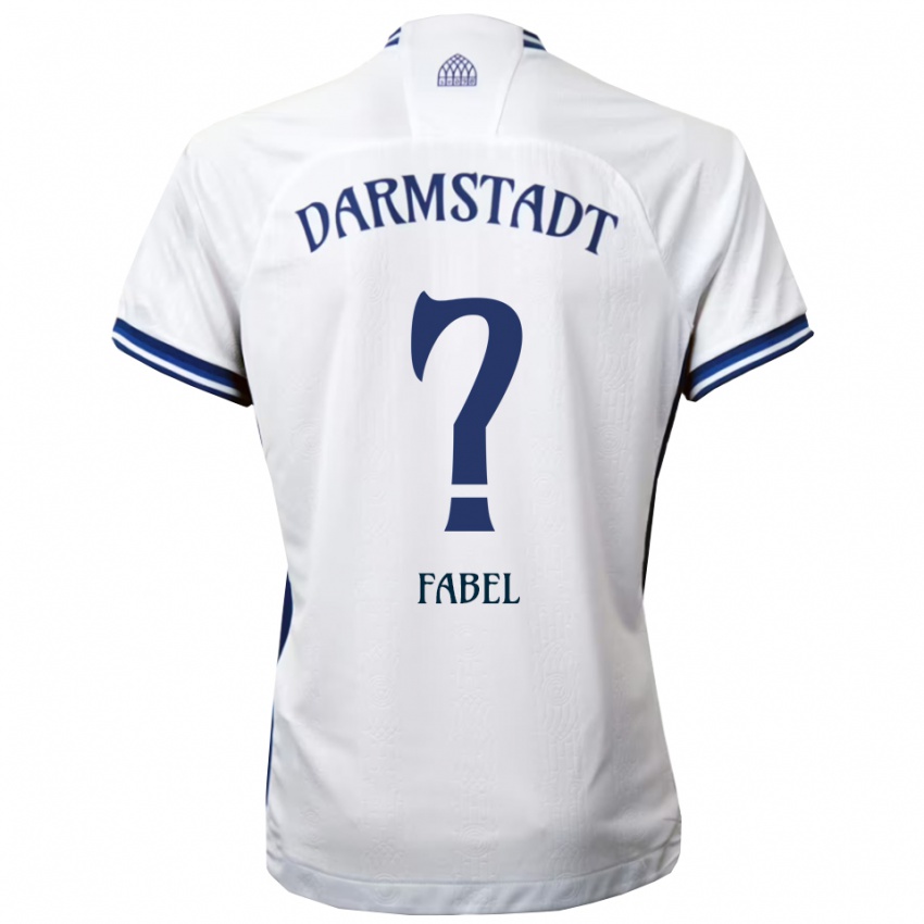 גברים Lukas Fabel #0 לבן כחול הרחק ג'רזי 2025/26 חולצה קצרה