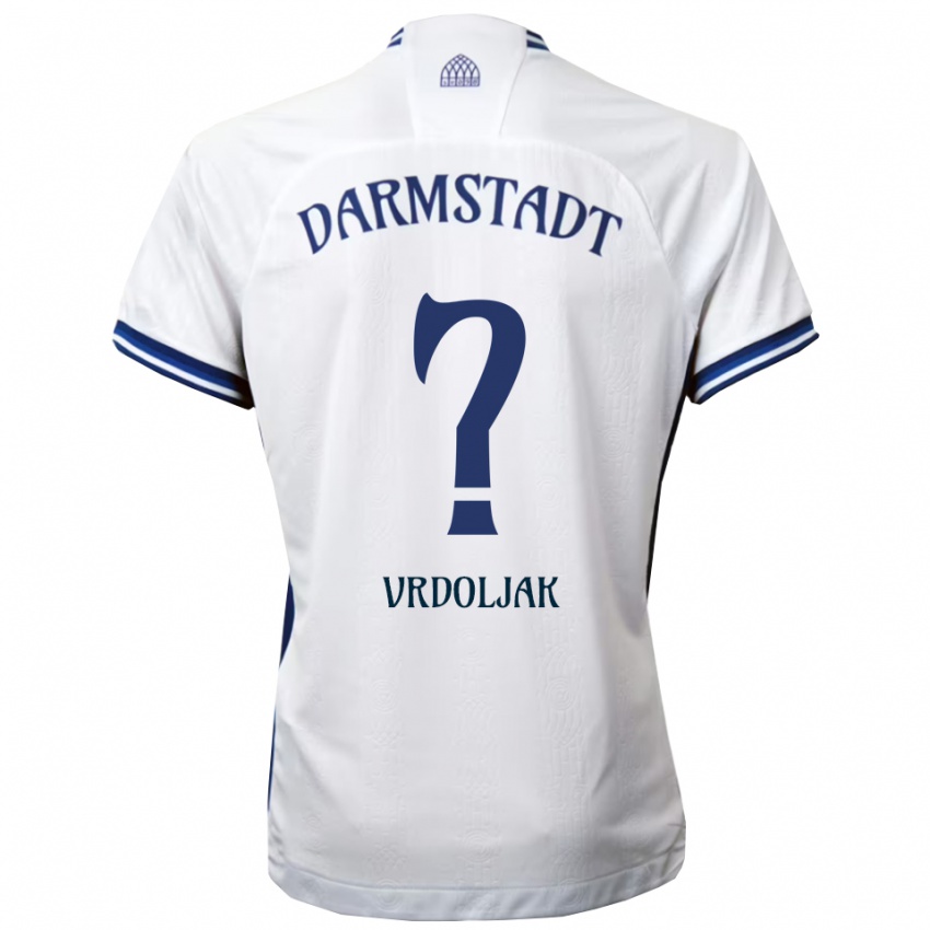 גברים טומיסלאב ורדוליאק #0 לבן כחול הרחק ג'רזי 2025/26 חולצה קצרה