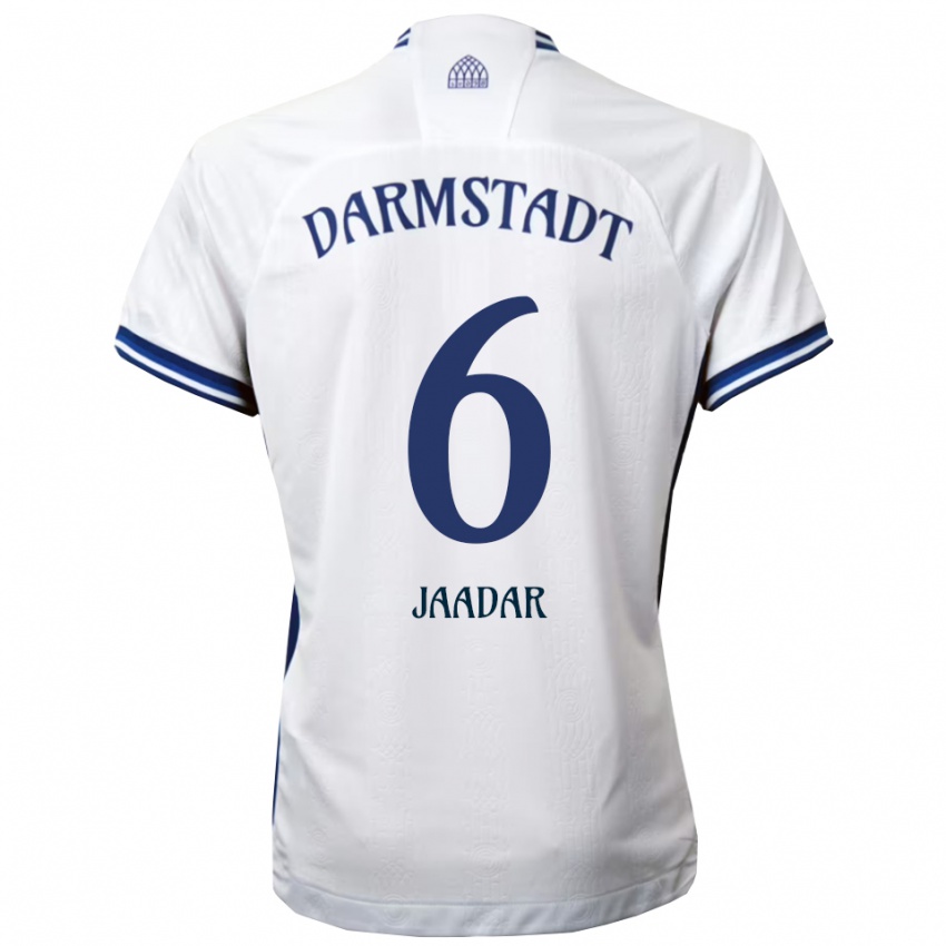 גברים Imad Jaadar #6 לבן כחול הרחק ג'רזי 2025/26 חולצה קצרה