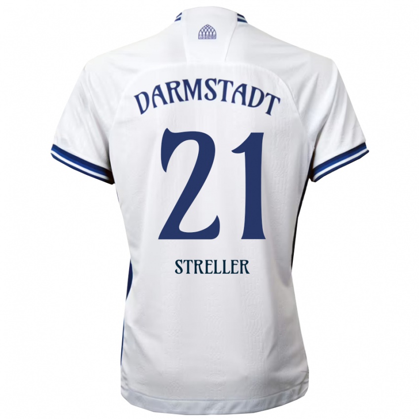 גברים טיל שטרלר #21 לבן כחול הרחק ג'רזי 2025/26 חולצה קצרה