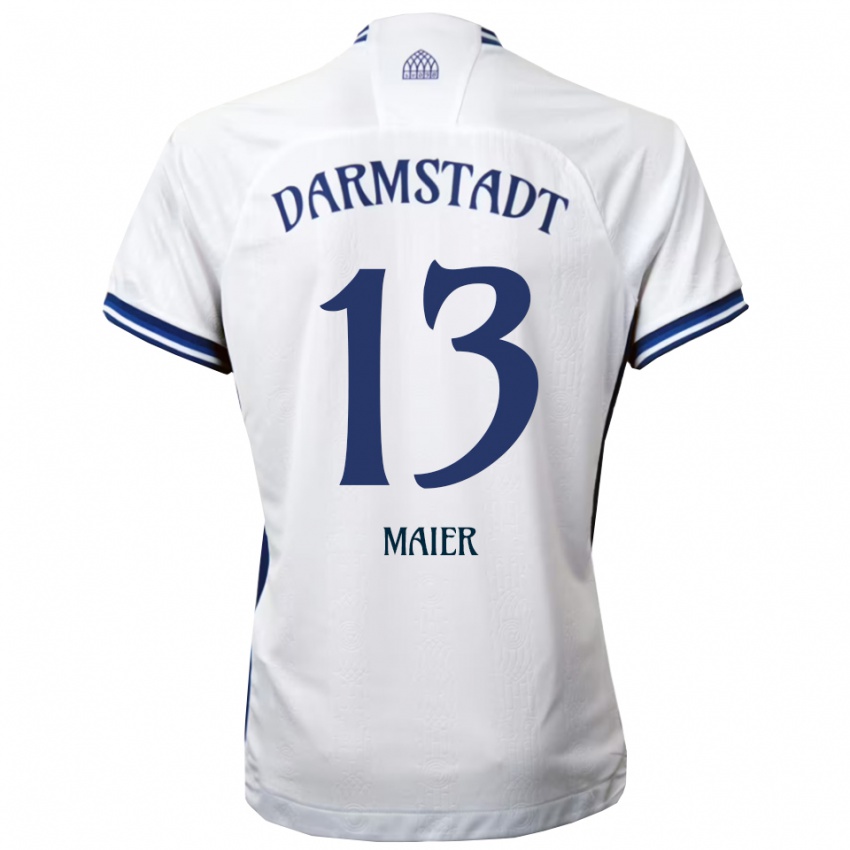 גברים מרצ׳לו מאייר הינוז'וסה #13 לבן כחול הרחק ג'רזי 2025/26 חולצה קצרה