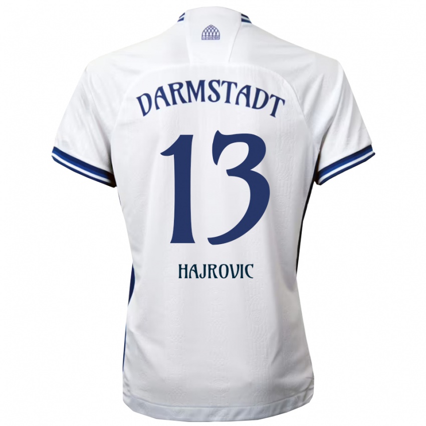 גברים Vahid Hajrovic #13 לבן כחול הרחק ג'רזי 2025/26 חולצה קצרה