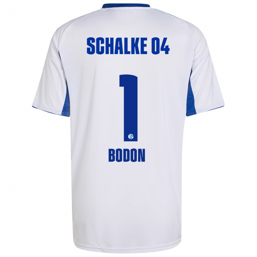 גברים Nick Bodon #1 לבן כחול הרחק ג'רזי 2025/26 חולצה קצרה