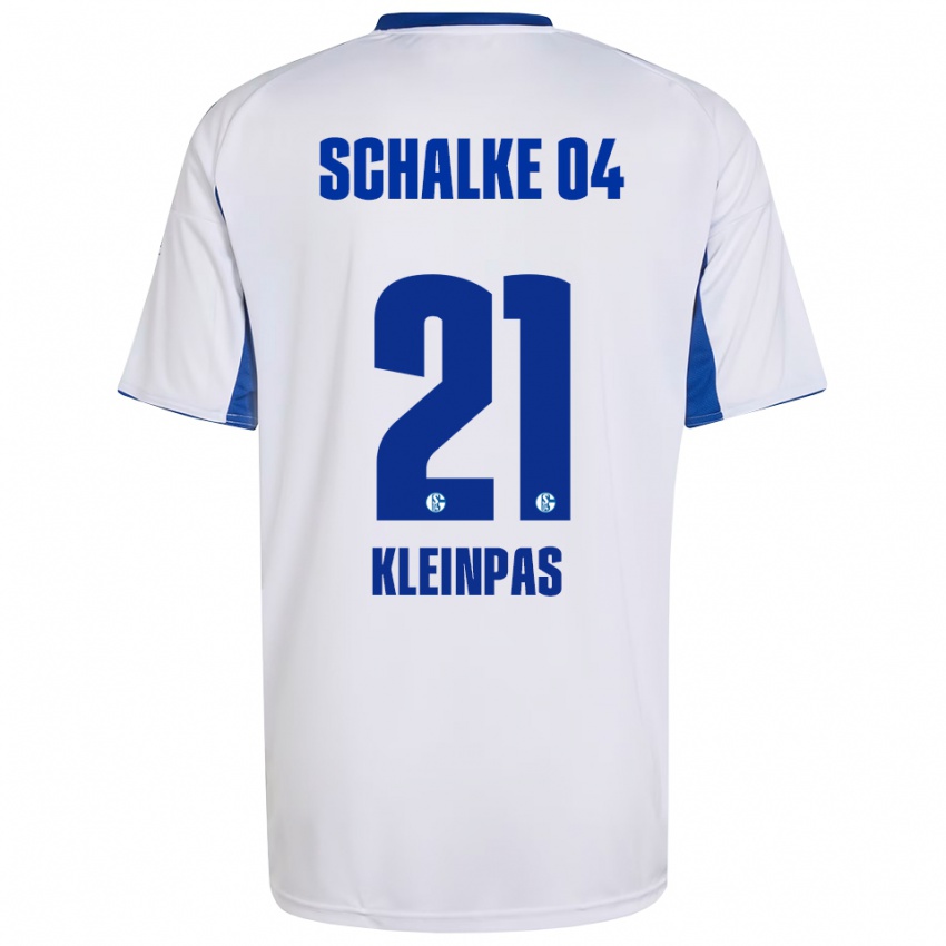 גברים Sophie Kleinpas #21 לבן כחול הרחק ג'רזי 2025/26 חולצה קצרה