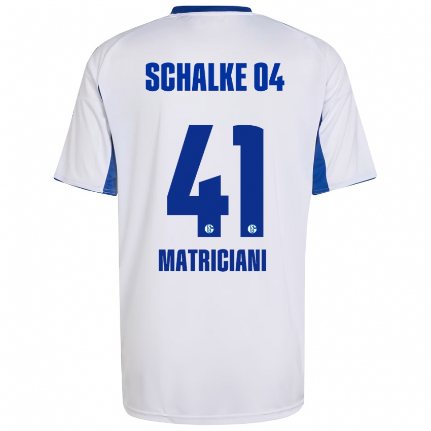 גברים Henning Matriciani #41 לבן כחול הרחק ג'רזי 2025/26 חולצה קצרה