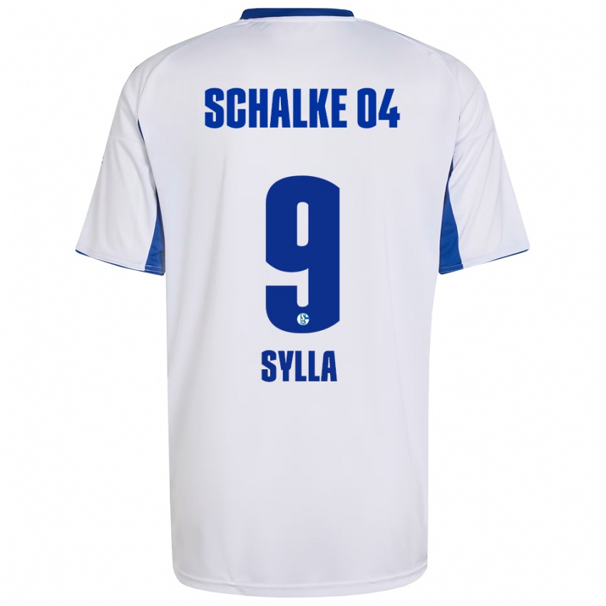 גברים מוסא סילה #9 לבן כחול הרחק ג'רזי 2025/26 חולצה קצרה