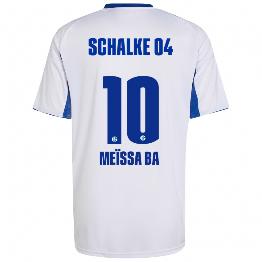 גברים פפה מייסה בה #10 לבן כחול הרחק ג'רזי 2025/26 חולצה קצרה