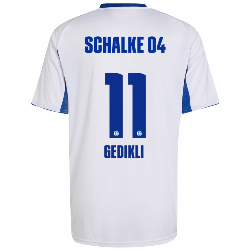 גברים Tuana Gedikli #11 לבן כחול הרחק ג'רזי 2025/26 חולצה קצרה