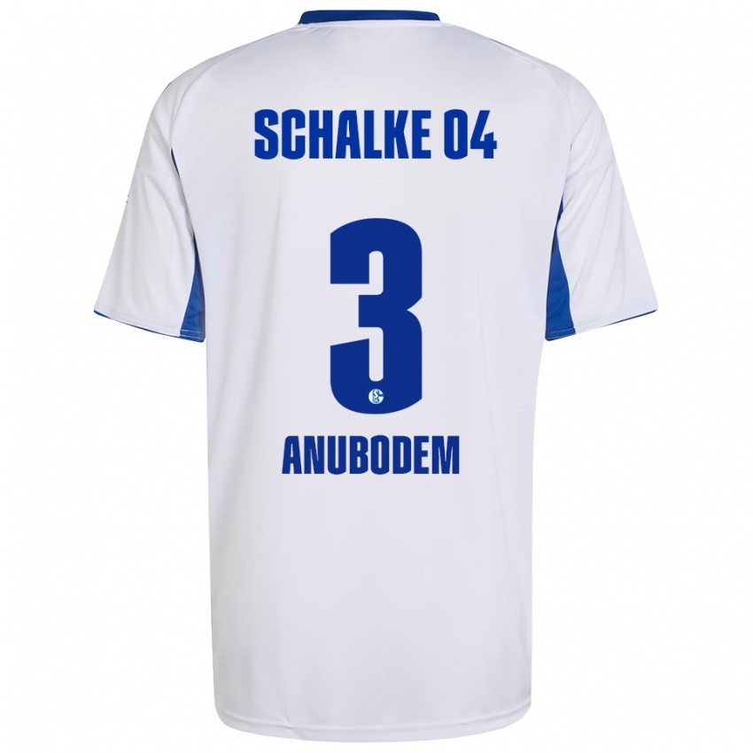 גברים Ngufor Anubodem #3 לבן כחול הרחק ג'רזי 2025/26 חולצה קצרה