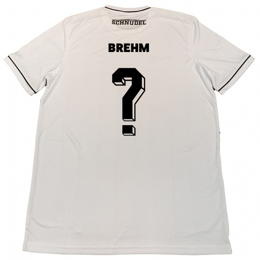 גברים Jonna Brehm #0 לבן שחור הרחק ג'רזי 2025/26 חולצה קצרה