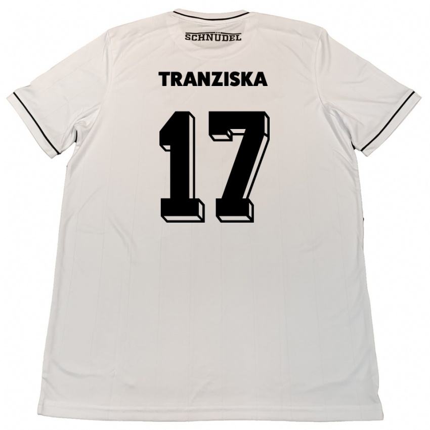 גברים Jakob Tranziska #17 לבן שחור הרחק ג'רזי 2025/26 חולצה קצרה